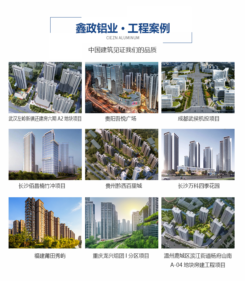 鋁模板廠(chǎng)家拉片體系、螺桿體系工程案例